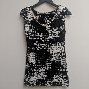 Pearl collar bodycon minidress (petite)